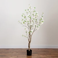 Nearly Natural 6ft. Green Deluxe Cherry Blossom Indoor Artificial Tree