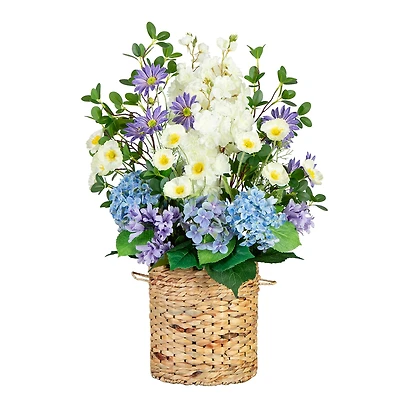 Nearly Natural 31in Mixed Flower And Hydrangea Floral Arrangement