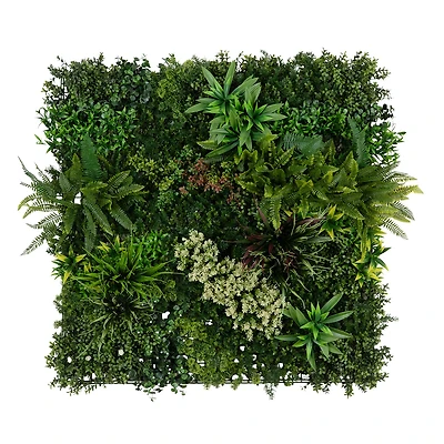 Nearly Natural 40in. X 40in. Green Amazon Rainforest Wall Panel Artificial Plant