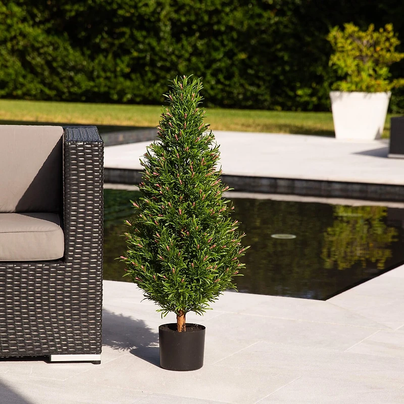 Nearly Natural 3ft. Green Rosemary Topiary