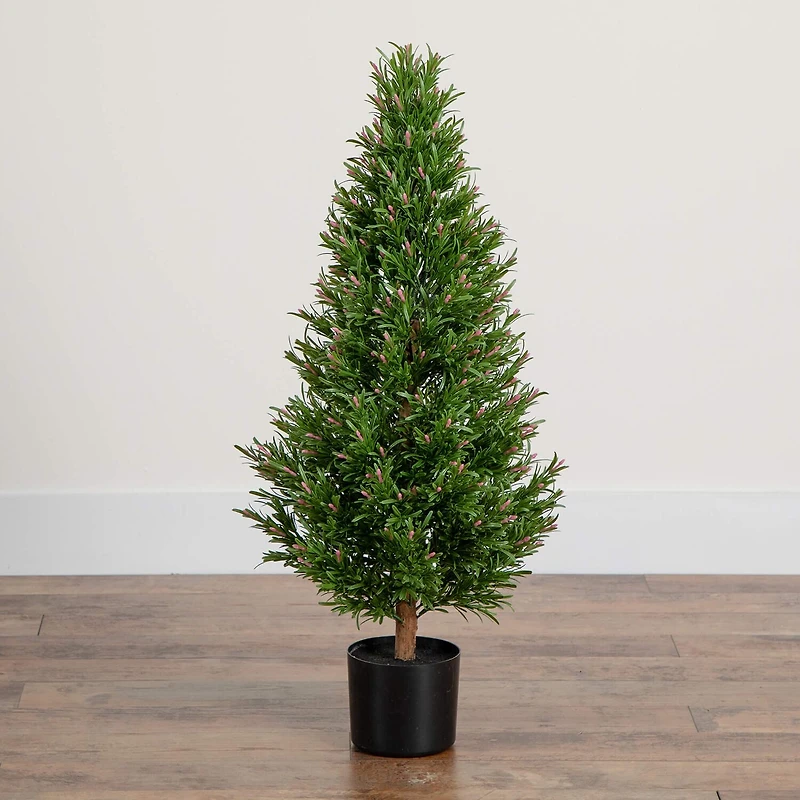 Nearly Natural 3ft. Green Rosemary Topiary