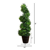 Nearly Natural 3ft. Green Boxwood Topiary