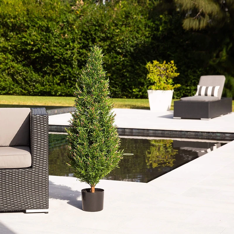 Nearly Natural 4ft. Green Rosemary Topiary
