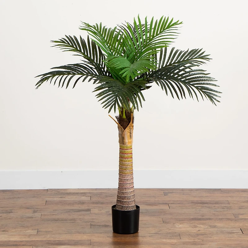 Nearly Natural 4ft. Green Coconut Palm Indoor Artificial Tree