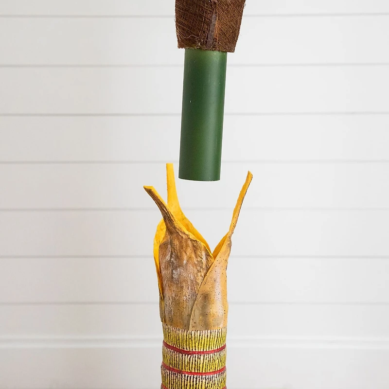 Nearly Natural 4ft. Green Coconut Palm Indoor Artificial Tree