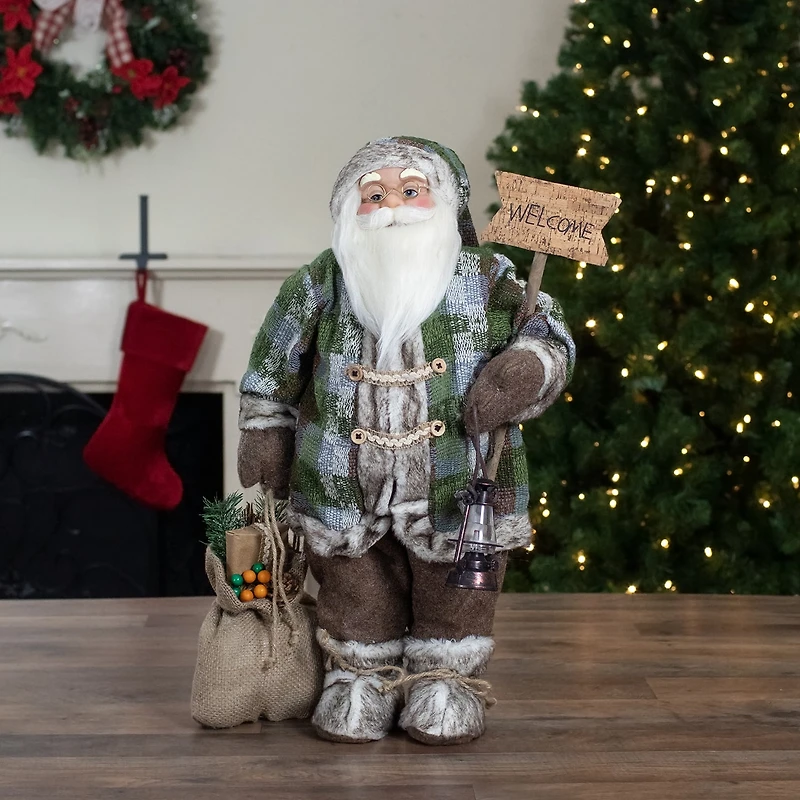 Northlight 24" Standing Welcome Santa Christmas Figurine