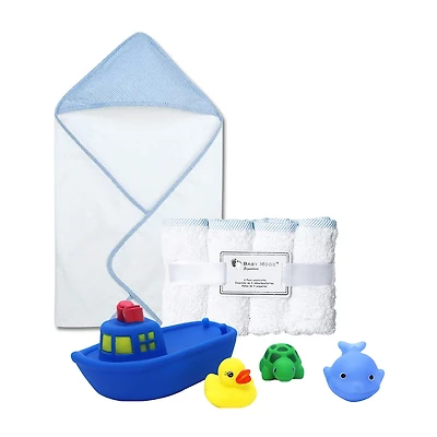 3 Stories Trading Company Baby Bath Towel And Washcloths With Toys 9-pc.