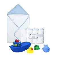 3 Stories Trading Company Baby Bath Towel And Washcloths With Toys 9-pc.