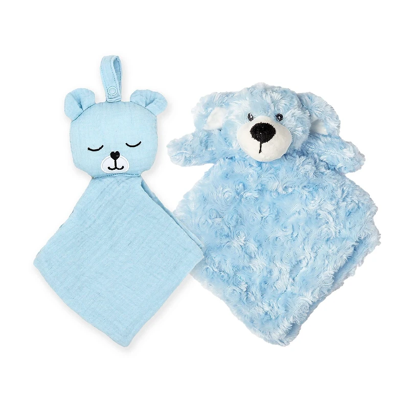 3 Stories Trading Company Baby Muslin Pacifier Keeper With Plush Nunu 2-pc.