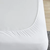 Sleep Philosophy All Natural Cotton Percale Quilted Mattress Pad with Spandex Snug-on Slip Fit Skirt