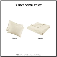 Madison Park Velvet Touch 3-pc. Coverlet Set