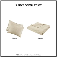 Madison Park Velvet Touch 3-pc. Coverlet Set