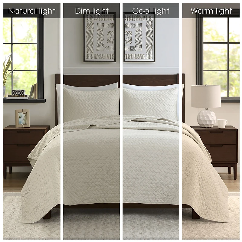 Madison Park Velvet Touch 3-pc. Coverlet Set