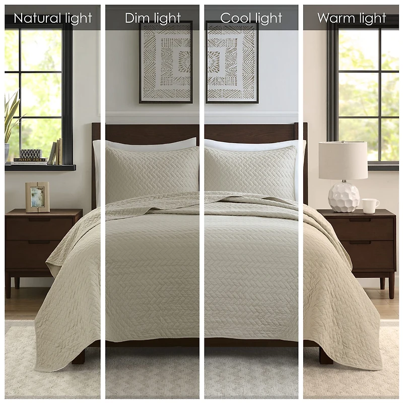 Madison Park Velvet Touch 3-pc. Coverlet Set