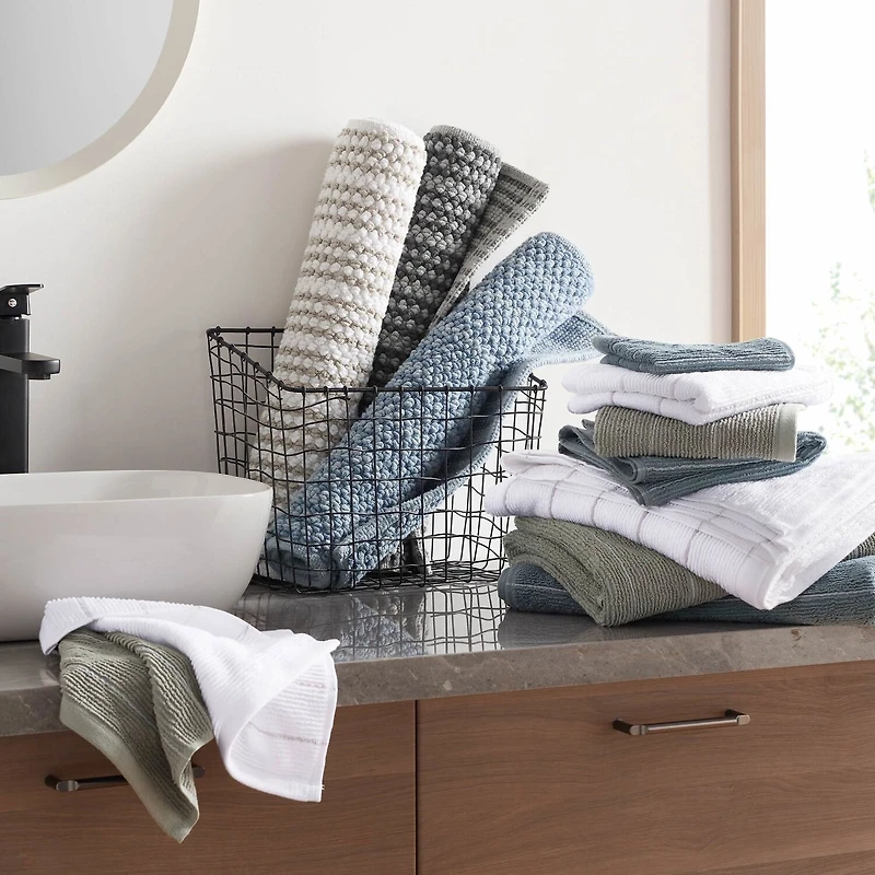 Martex Martex Slub Stripe Quick Dry Striped Bath Towel