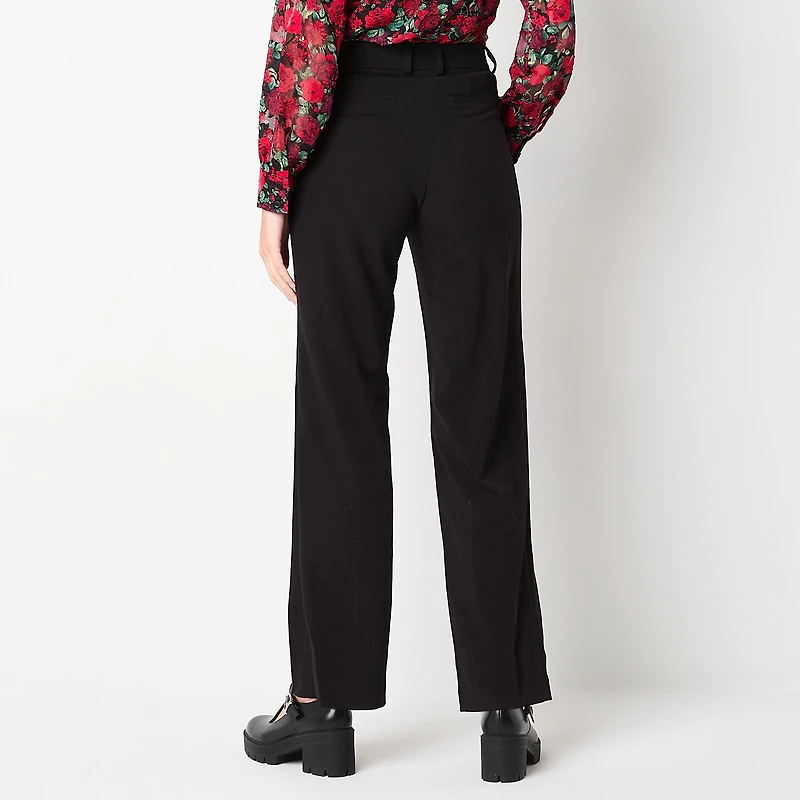by&by Womens Juniors Wide Leg High Rise Trouser