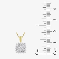 Womens 1 CT. T.W. Natural White Diamond 10K Gold 2-pc. Jewelry Set