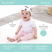 The Peanutshell Baby Girls Easy-on + Easy-off Mid Rise Straight Regular Fit Pull-On Pant