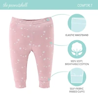 The Peanutshell Baby Girls Easy-on + Easy-off Mid Rise Straight Regular Fit Pull-On Pant