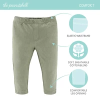 The Peanutshell Baby Unisex Easy-on + Easy-off Mid Rise Straight Regular Fit Pull-On Pant
