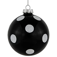 Northlight 4" Polka Dot Glass Ball Christmas Ornament