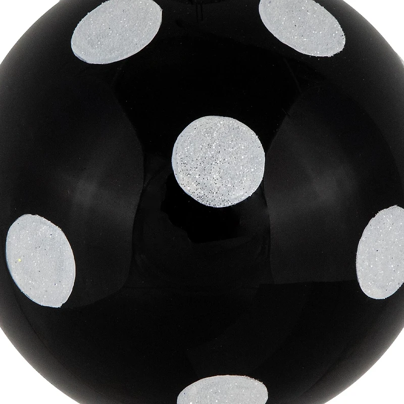 Northlight 4" Polka Dot Glass Ball Christmas Ornament