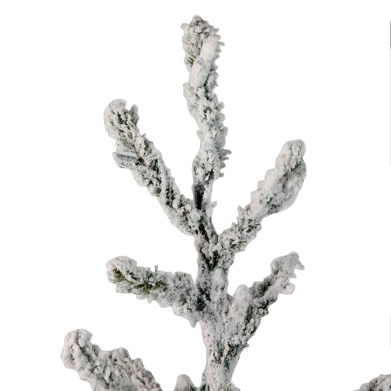 Northlight 36" Green Flocked Alpine Coral 3 Foot Flocked Pine Christmas Tree