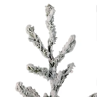 Northlight 36" Green Flocked Alpine Coral 3 Foot Flocked Pine Christmas Tree