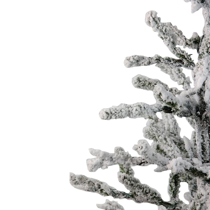 Northlight 36" Green Flocked Alpine Coral 3 Foot Flocked Pine Christmas Tree
