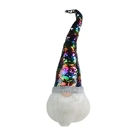 Northlight 24" Gnome With Rainbow Flip Sequin Hat Christmas Gnome