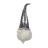 Northlight 24" Gnome With Rainbow Flip Sequin Hat Christmas Gnome