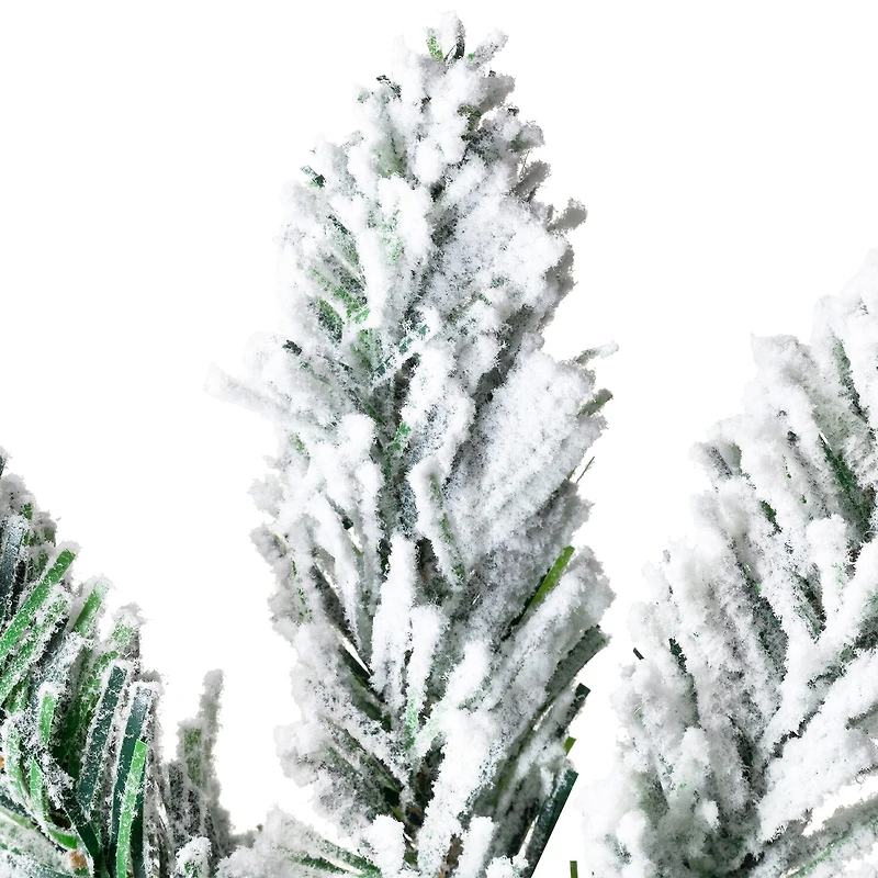 Northlight 3ft Frosted Pine Artificial In Burlap Base 3 Foot Pine Christmas Tree