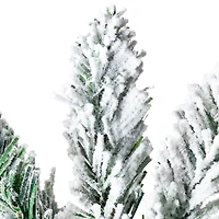 Northlight 3ft Frosted Pine Artificial In Burlap Base 3 Foot Pine Christmas Tree