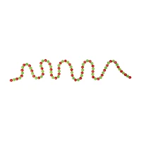 Northlight 6ft Glittered Candy Drop Christmas Indoor Garland