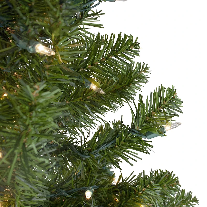 Northlight 3ft Prelit Full Canadian Pine 3 Foot Pre-Lit Pine Christmas Tree