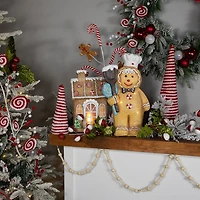 Northlight 14" Led Lighted Peppermint Gingerbread House
