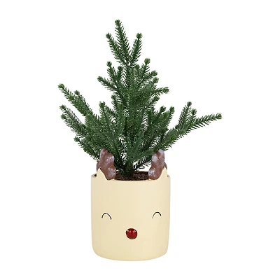 Northlight 14" Mini Artificial In Reindeer 1 Foot Christmas Tree