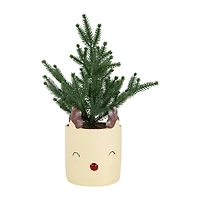 Northlight 14" Mini Artificial In Reindeer 1 Foot Christmas Tree