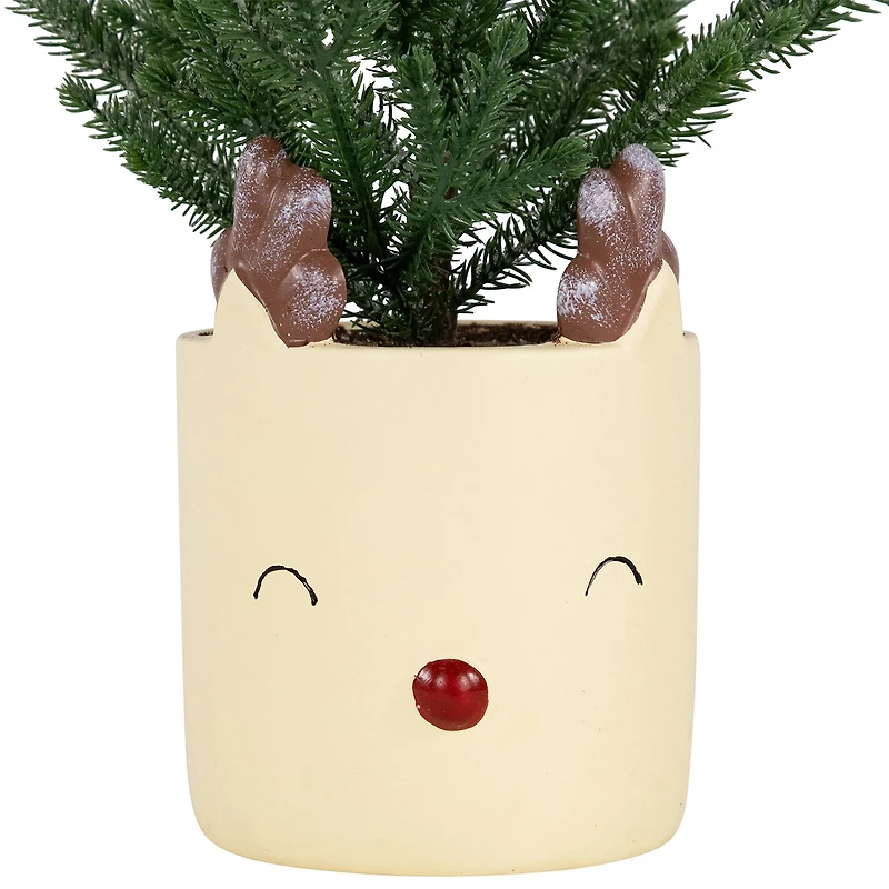 Northlight 14" Mini Artificial In Reindeer 1 Foot Christmas Tree