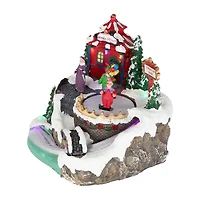 Northlight 8" Led Lighted And Animated Scene Village Display Lighted Christmas Village