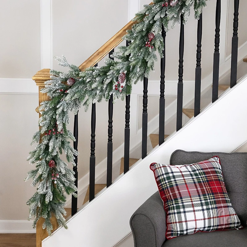 Northlight 7ft Flocked Snowcap Grove Fir Christmas Indoor Garland