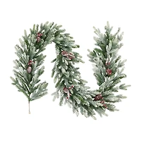 Northlight 7ft Flocked Snowcap Grove Fir Christmas Indoor Garland