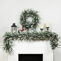 Northlight 7ft Flocked Snowcap Grove Fir Christmas Indoor Garland