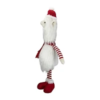 Northlight 26" Plush Standing Striped Llama Christmas Figurine