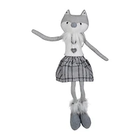 Northlight 22" Sitting Girl Fox With Dangling Legs Christmas Figurine