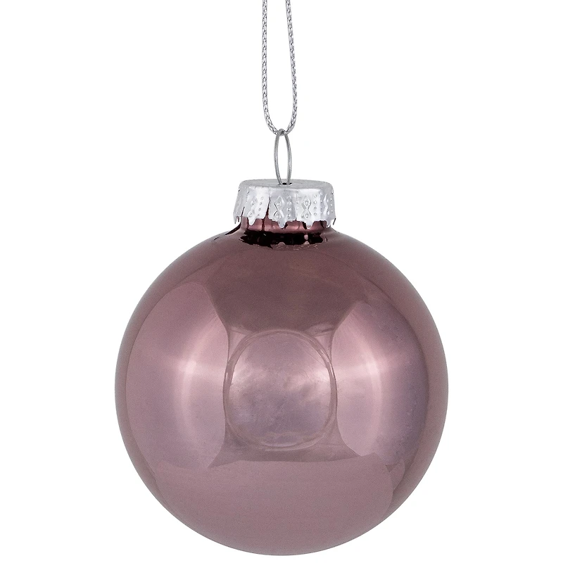 Northlight 2" Shiny And Matte Glass Ball 24ct Christmas Ornament