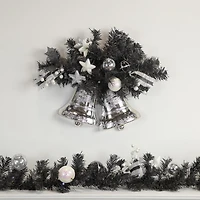 Northlight 9ft Prelit Battery Operated Black Pine Christmas Indoor Garland