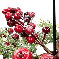 Northlight 36" Apples And Berries Triple Pillar Candle Holder