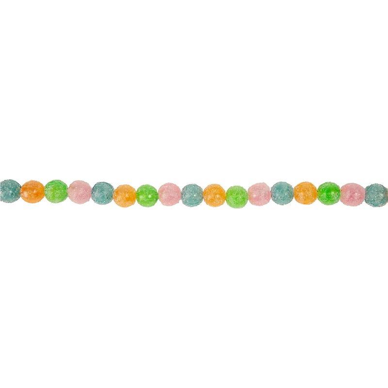 Northlight 6ft Pastel Faux Candy Frosted Christmas Indoor Garland