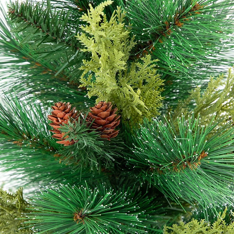 Northlight 25" Mini Spruce Pine Needle And Pinecone 2 Foot Pine Christmas Tree
